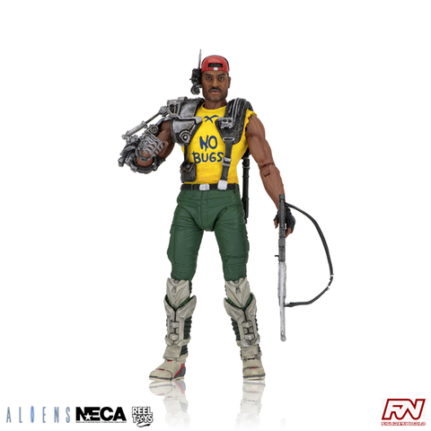 ALIENS: Series 13 Space Marine Sgt. Apone Kenner Tribute Action Figure with Mini-Comic Book