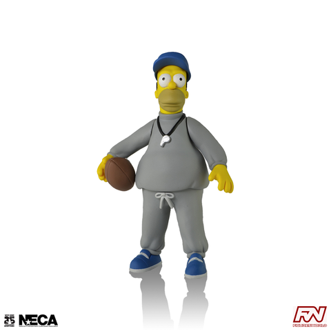 THE SIMPSONS 25th ANNIVERSARY: (Coach) Homer Simpson Collectible Action Figure