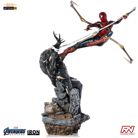 AVENGERS ENDGAME: Iron Spider Vs Outrider BDS Art Scale 1/10 Statue