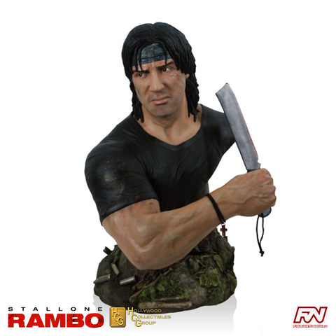 RAMBO (IV): John Rambo 1:2 Scale Polystone Bust