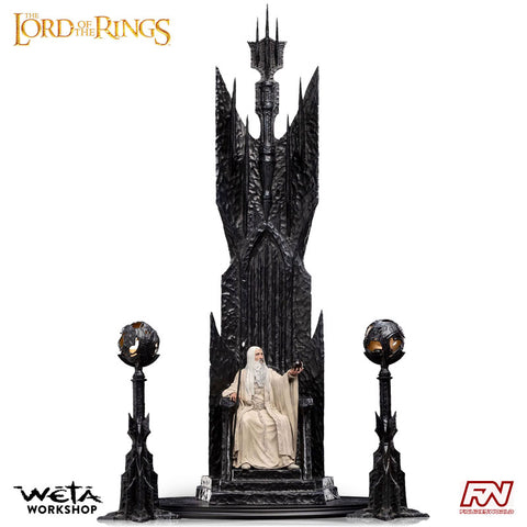 THE LORD OF THE RINGS  Saruman the White on Throne 1:6 Scale Statue
