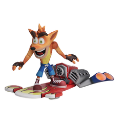 Deluxe Crash Bandicoot with Jet Board 7-Inch Scale Action Figure