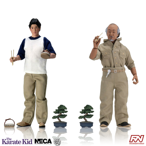 THE KARATE KID: Daniel & Mr. Miyagi Set 8-Inch Scale Clothed Action Figures