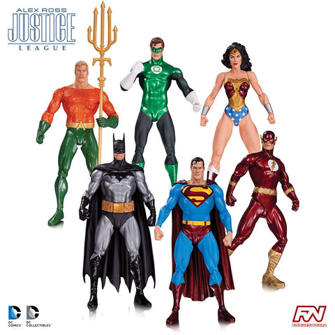 DC COLLECTIBLES: Alex Ross Justice League Action Figure Set 6-Pack
