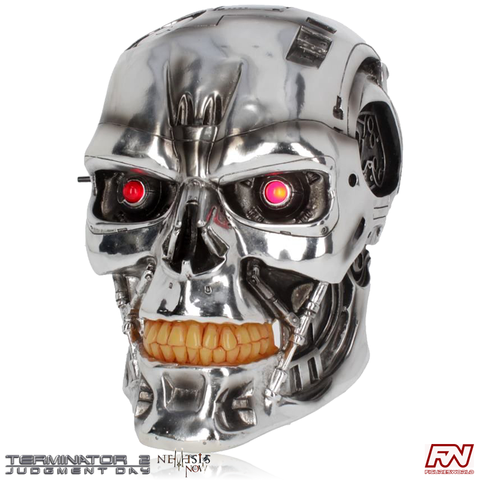 TERMINATOR 2: T-800 Terminator Head 23cm